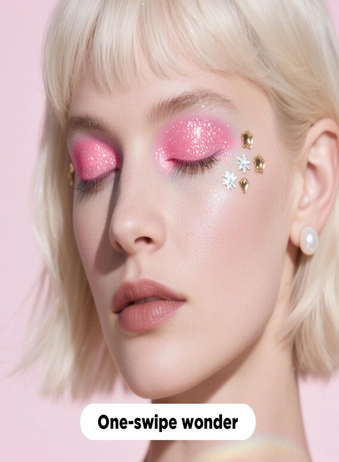 Luxfume Hair Glitter, Pink Glitter Stick for Hair and Body, Hair & Body Sparkle On-The-Go | Singer Concert Music Rave Festival-Ready Shimmer - Image 2